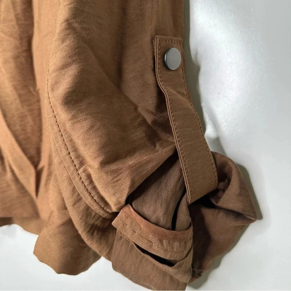 Banana Republic NEW!! Brown Cropped Safari Jacket Size 10 - Picture 6 of 11